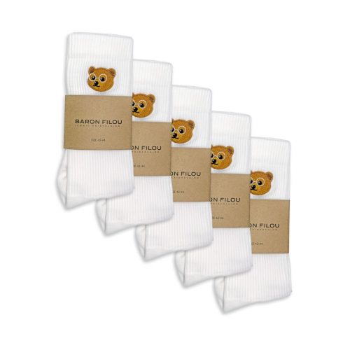 5-Pack Baron Filou Socks -  White