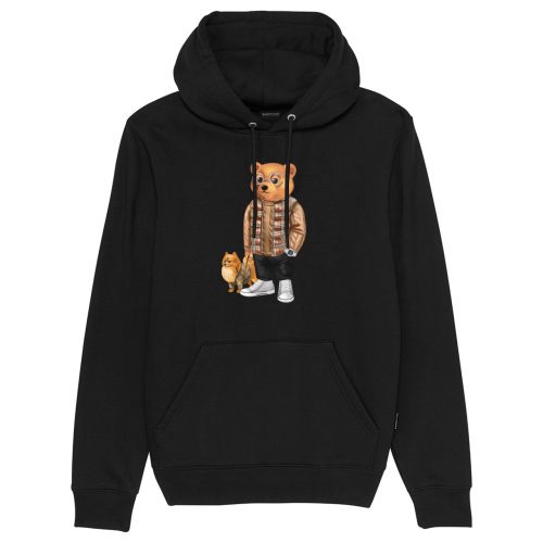 FW24 Organic Hoodie Filou LXXXVII. -  Black