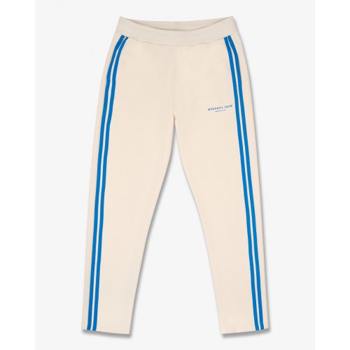 SS25 Tracksuit Sweatpants with Stripes, Mykonos Crew - Pearl White