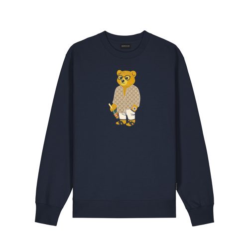 SS25 Embroidered Pullover Filou CXVIII. - Navy Blue