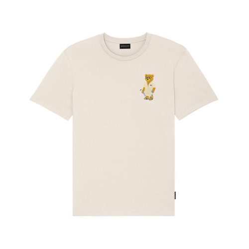 SS25 Embroidered Chestprint T-Shirt Filou CXIII. - Pearl White