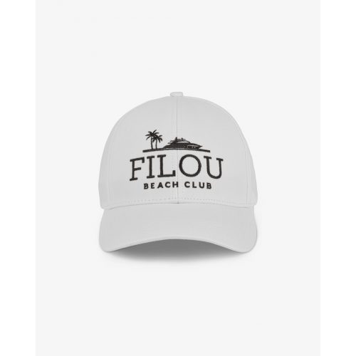 SS25 Cotton Cap FILOU Beach Club - White