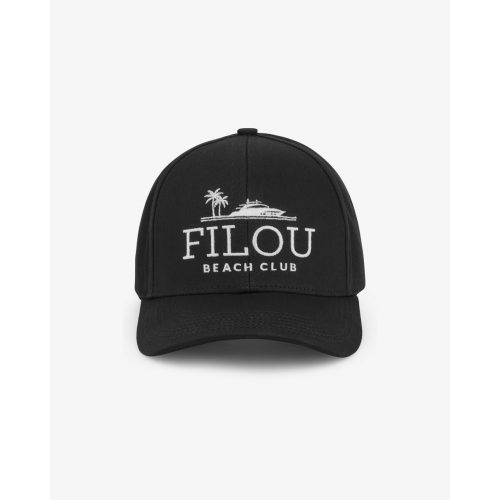 SS25 Cotton Cap FILOU Beach Club - Black