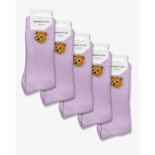 SS25 Collection SS25 5-Pack Baron Filou Socks - Seashore violet