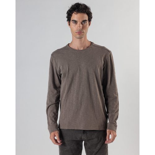 DEVERGO Men's Long-Sleeve T-Shirt - Brown