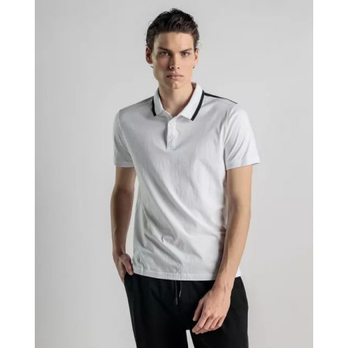 DEVERGO T-Shirt with collar - White