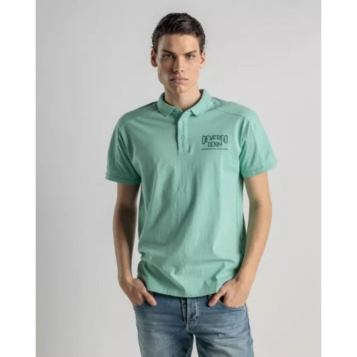 DEVERGO T-Shirt with collar - Green