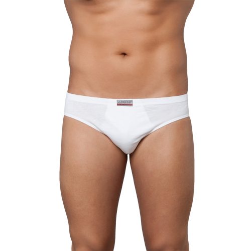 J.Press 100% Cotton Seamless Briefs - White