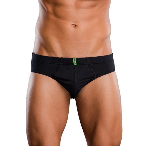 J.Press Bamboo Fabric Fitted Briefs - Black