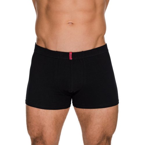 J.Press Men's Slim-Fit Boxer Briefs with Sewn-In Waistband - Black