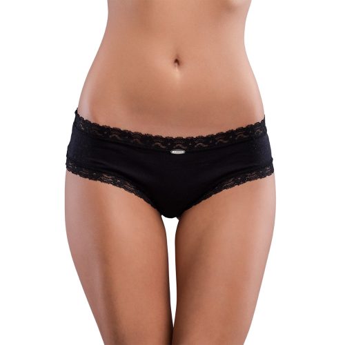 J.Press Women's Lace Hipster Panties - Black