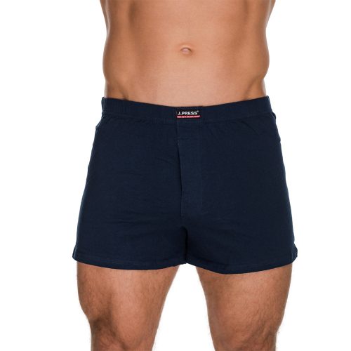 J.Press 100% Cotton Boxer Shorts with Loose Fit - Blue