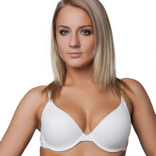 J.Press Push-Up Underwired Moulded Bra - White