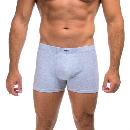 J.Press BASIC - Sewn Elastic Cotton Boxer - Grey