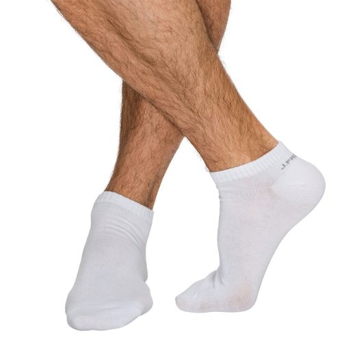 J.Press Men's Classic No-Show Socks - White