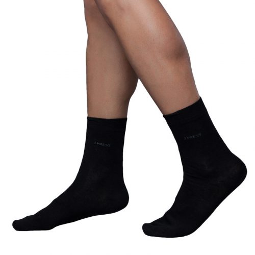 J.Press Men's Classic Dress Socks for Everyday Wear - Black