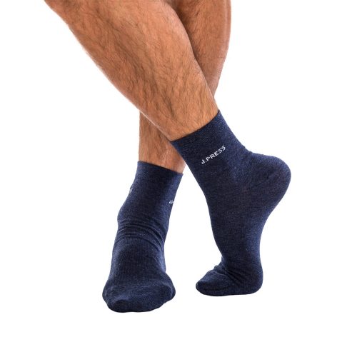 J.Press Socks with Shortened Shaft - Navy