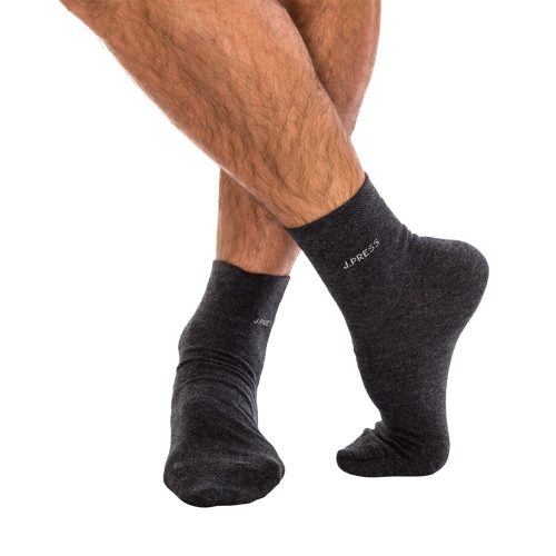 J.Press Socks with Shortened Shaft - Grey