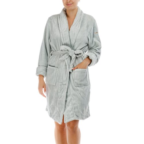 J.Press Women's Wellsoft Bathrobe - Grey