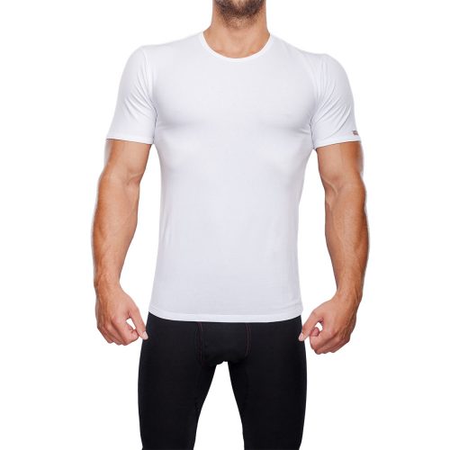 J.Press Men's Round Neck Under Shirt - White