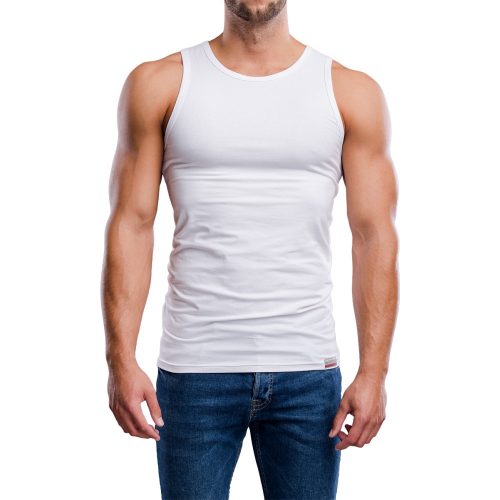 J. Press Undershirt with High Cotton Content - White