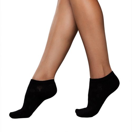 J.Press Women's Invisible Socks - 3 Pair Pack - Black