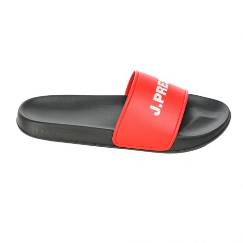 J.PRESS Soft Large Logo Slippers - Red