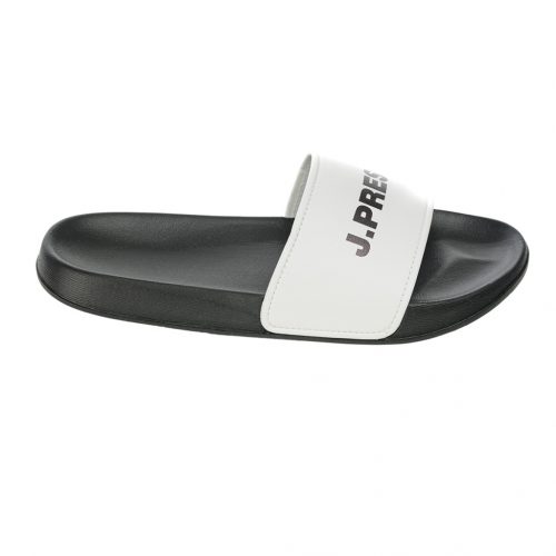 J.PRESS Soft Large Logo Slippers - White