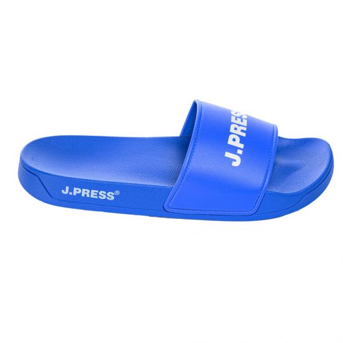 J.PRESS Double Logo Slippers - Blue