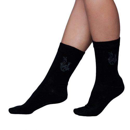 J.Press Aloe Vera Socks for Sensitive Feet - Black