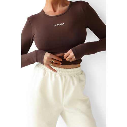 Olavoga Rosett Long-Sleeve T-Shirt - Brown