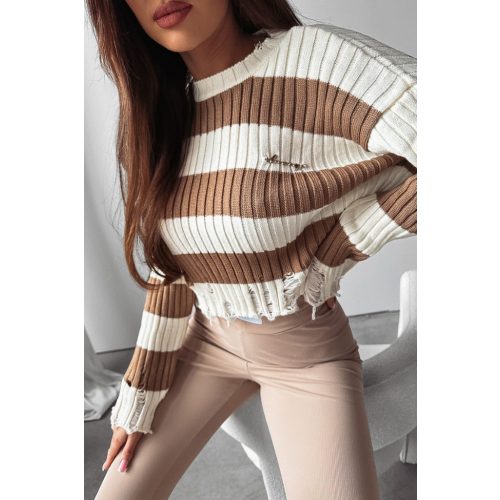 Olavoga Lessa Sweater - White/Brown