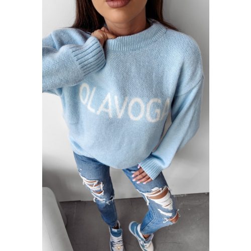 Olavoga Coffee Sweater - Light Blue